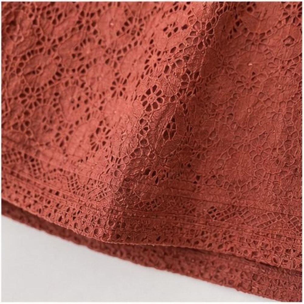 Rust Peplum Top - Picture 6 of 6